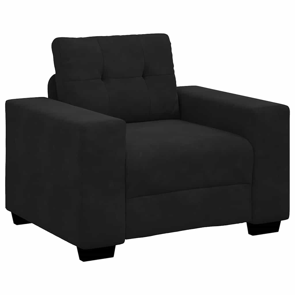 Sessel Schwarz 100x78x80 cm Samt