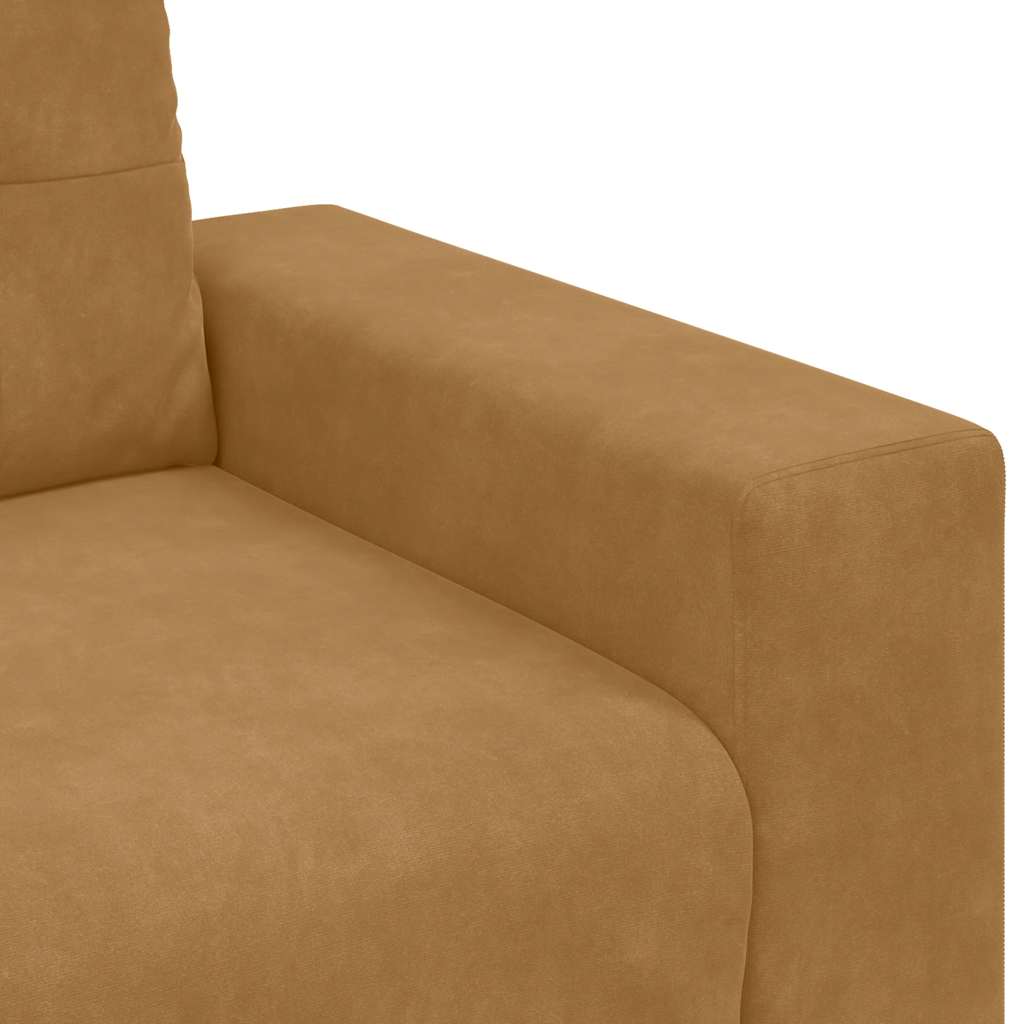 Sessel Braun 100x78x80 cm Samt