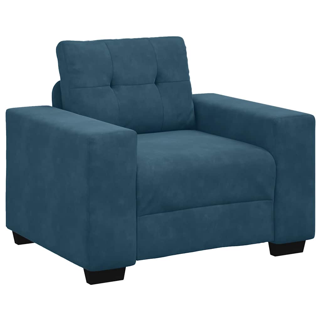 Sessel Blau 100x78x80 cm Samt