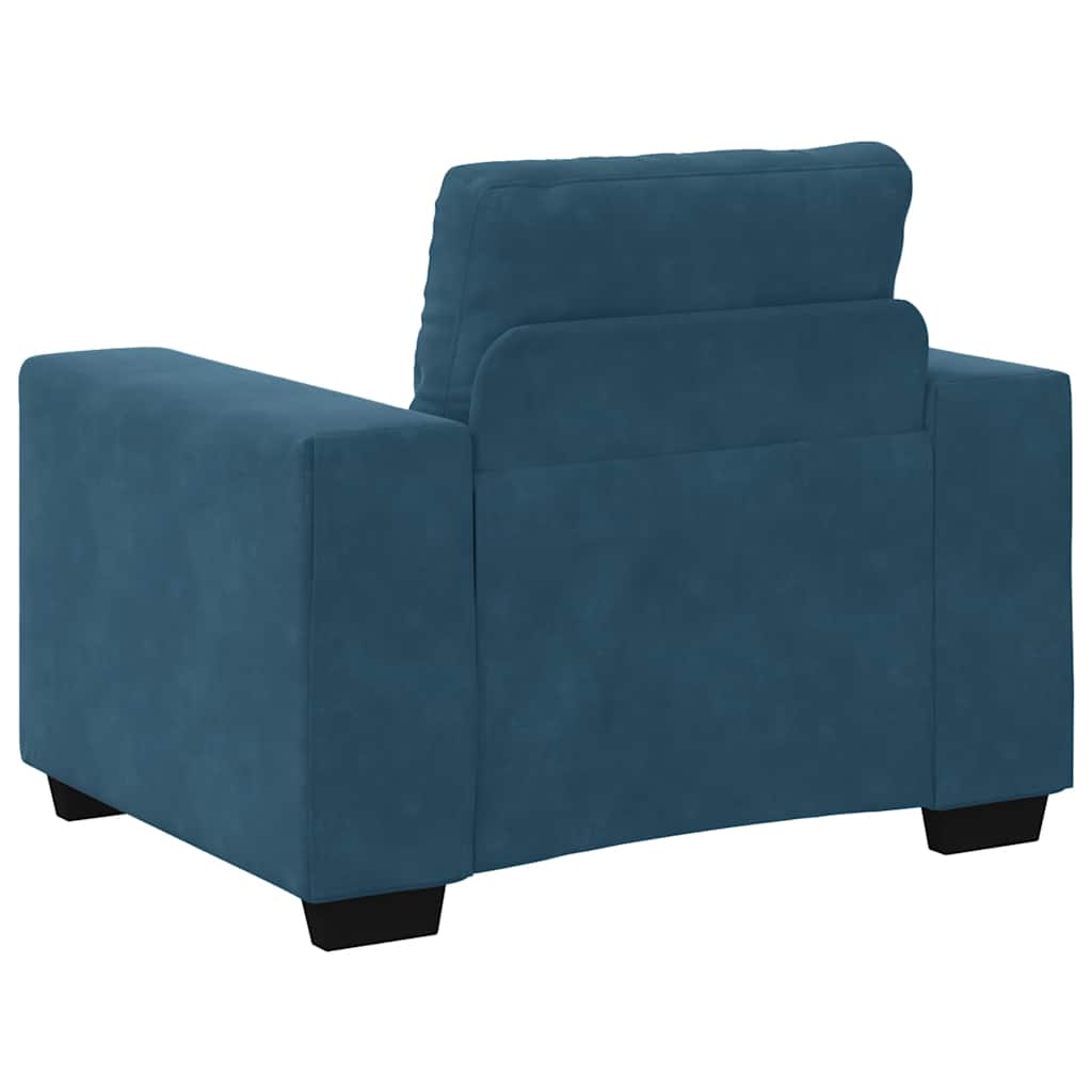 Sessel Blau 100x78x80 cm Samt
