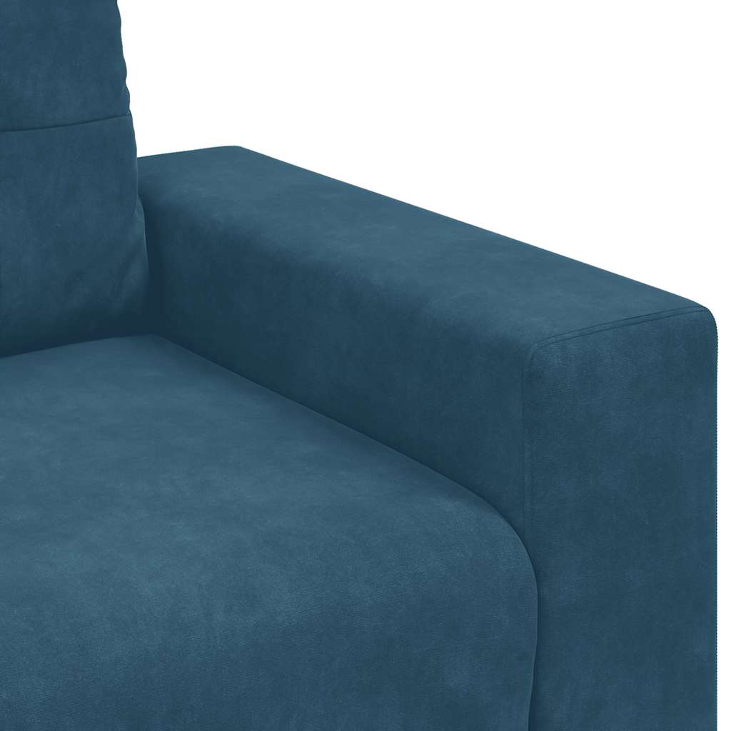 Sessel Blau 100x78x80 cm Samt
