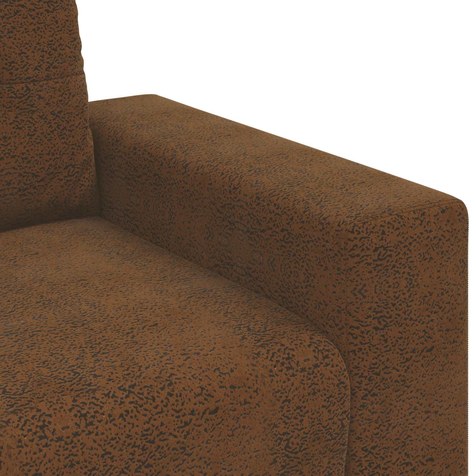 Sofa-Sessel Braun 100 cm Kunstwildleder