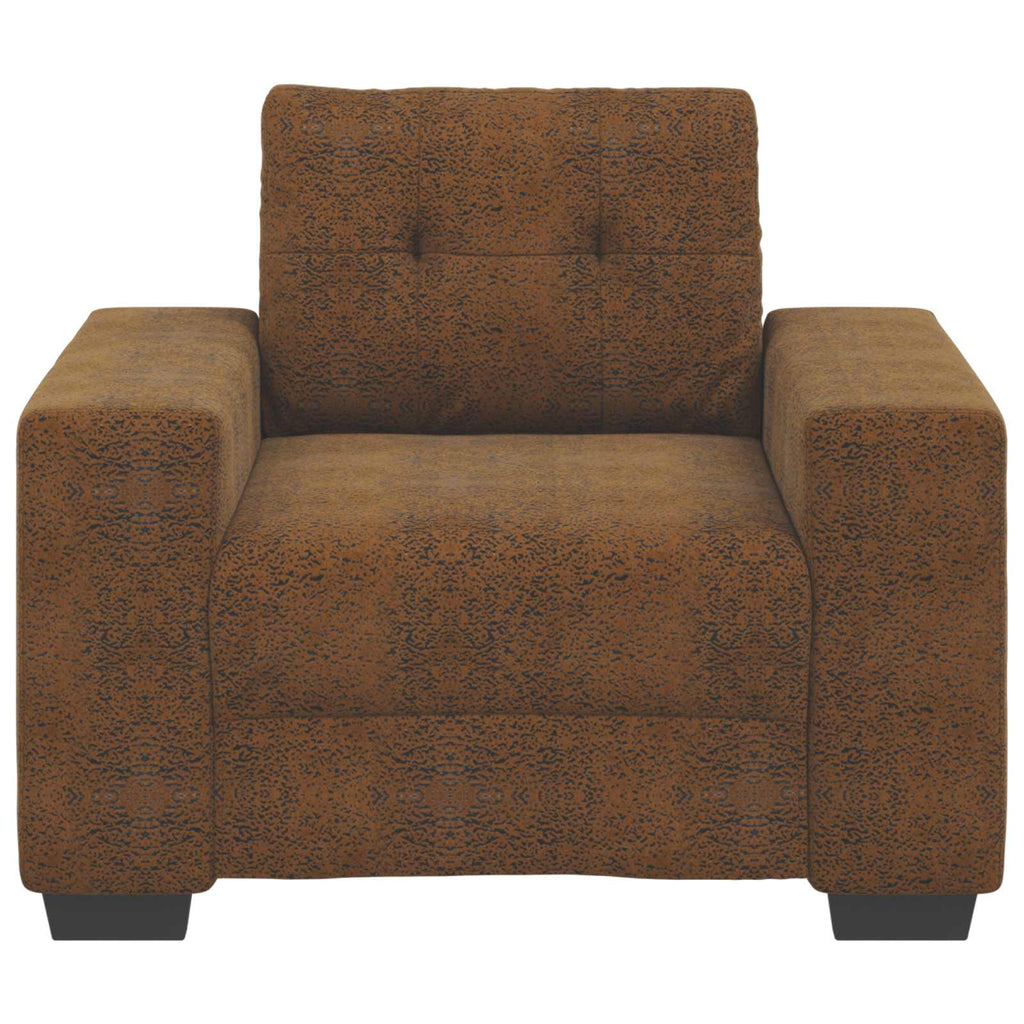 Sofa-Sessel Braun 100 cm Kunstwildleder
