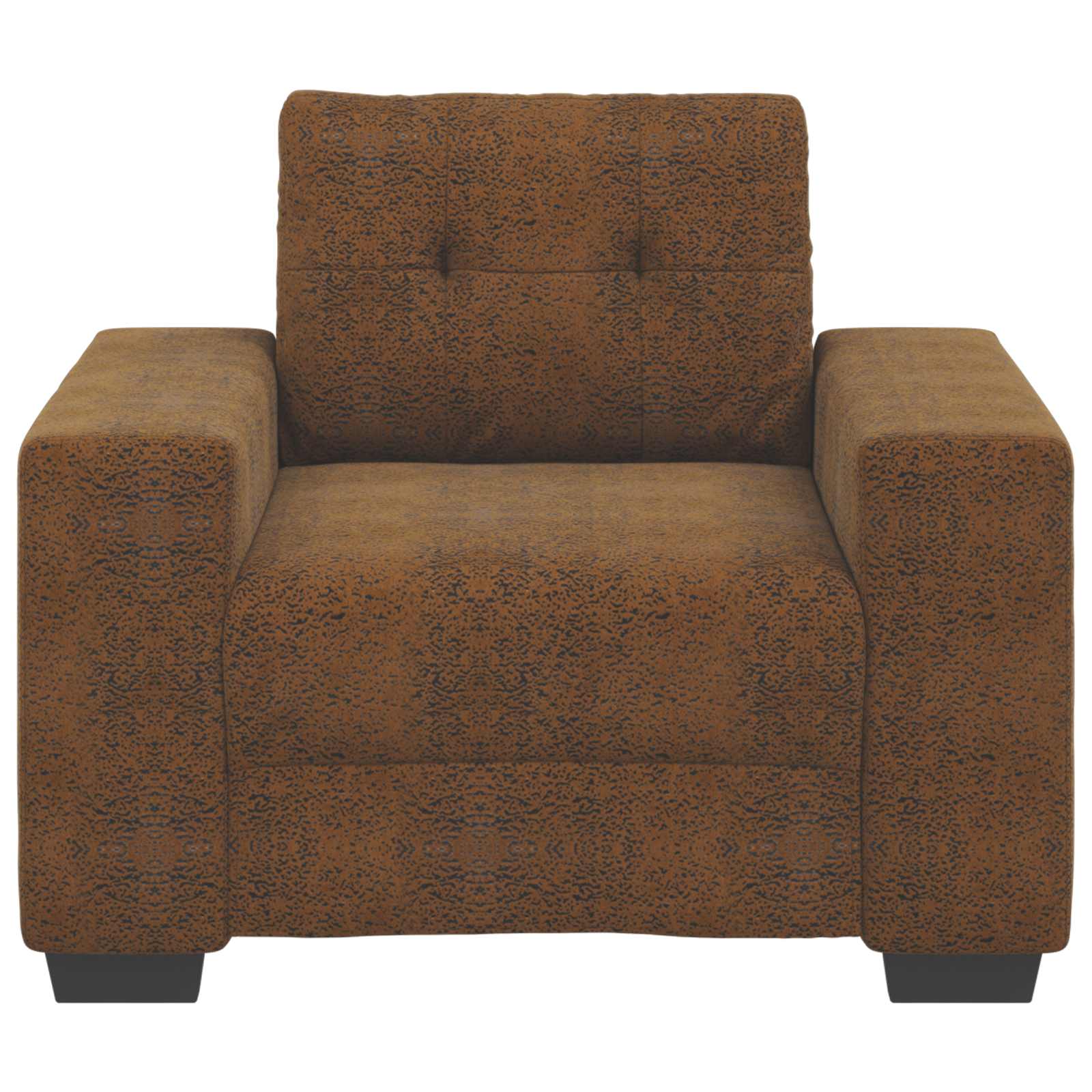 Sofa-Sessel Braun 100 cm Kunstwildleder