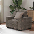 Sofa-Sessel Dunkelgrau 100 cm Kunstwildleder