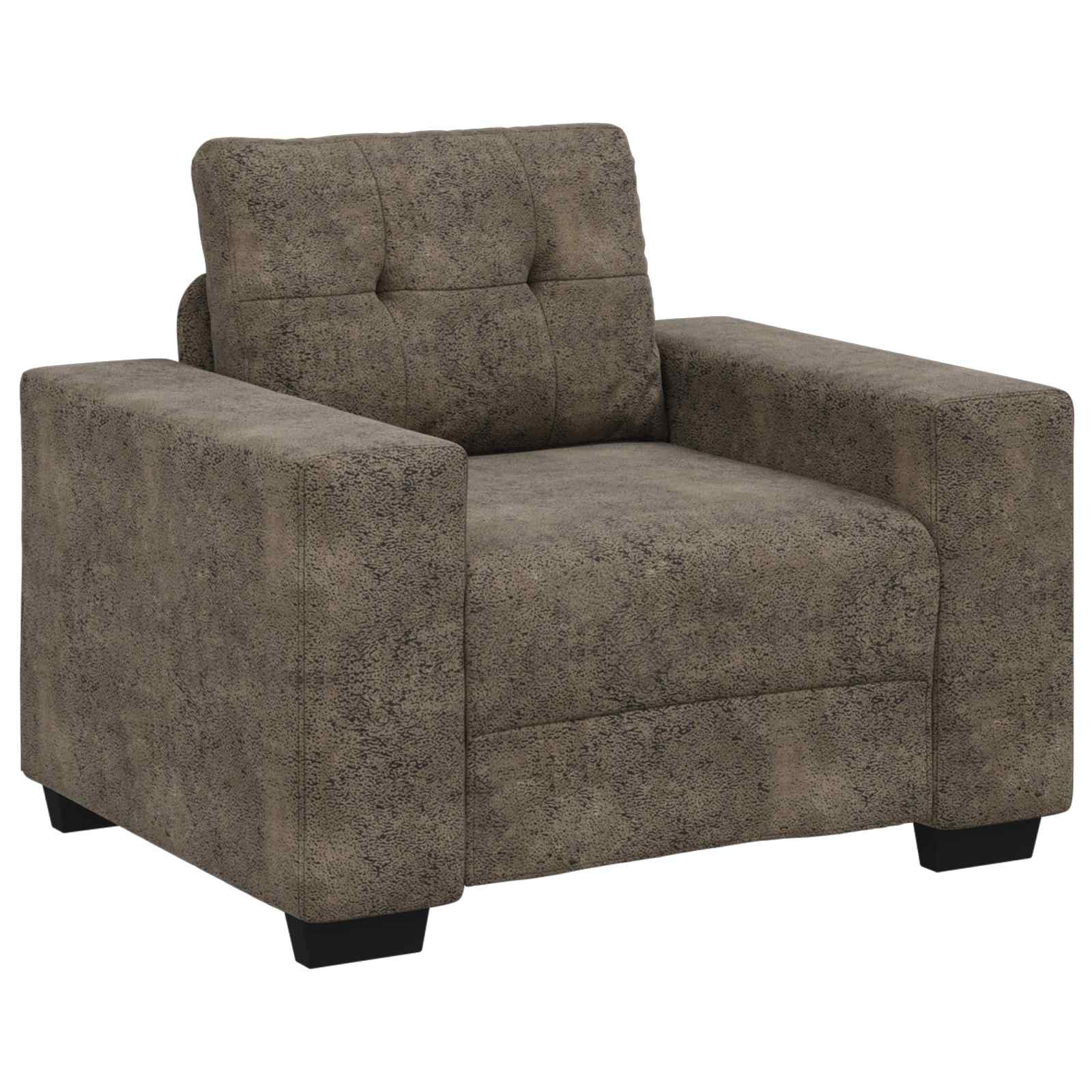 Sofa-Sessel Dunkelgrau 100 cm Kunstwildleder