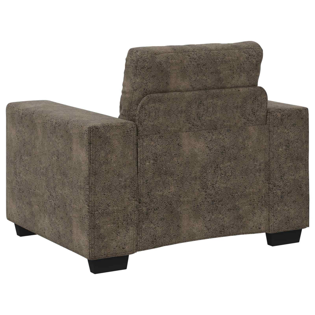 Sofa-Sessel Dunkelgrau 100 cm Kunstwildleder