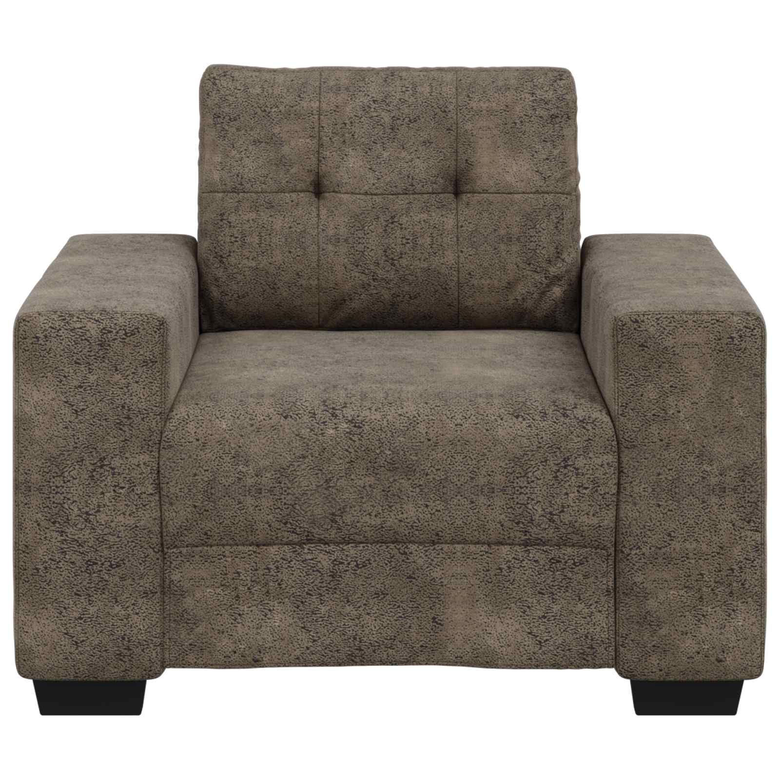 Sofa-Sessel Dunkelgrau 100 cm Kunstwildleder