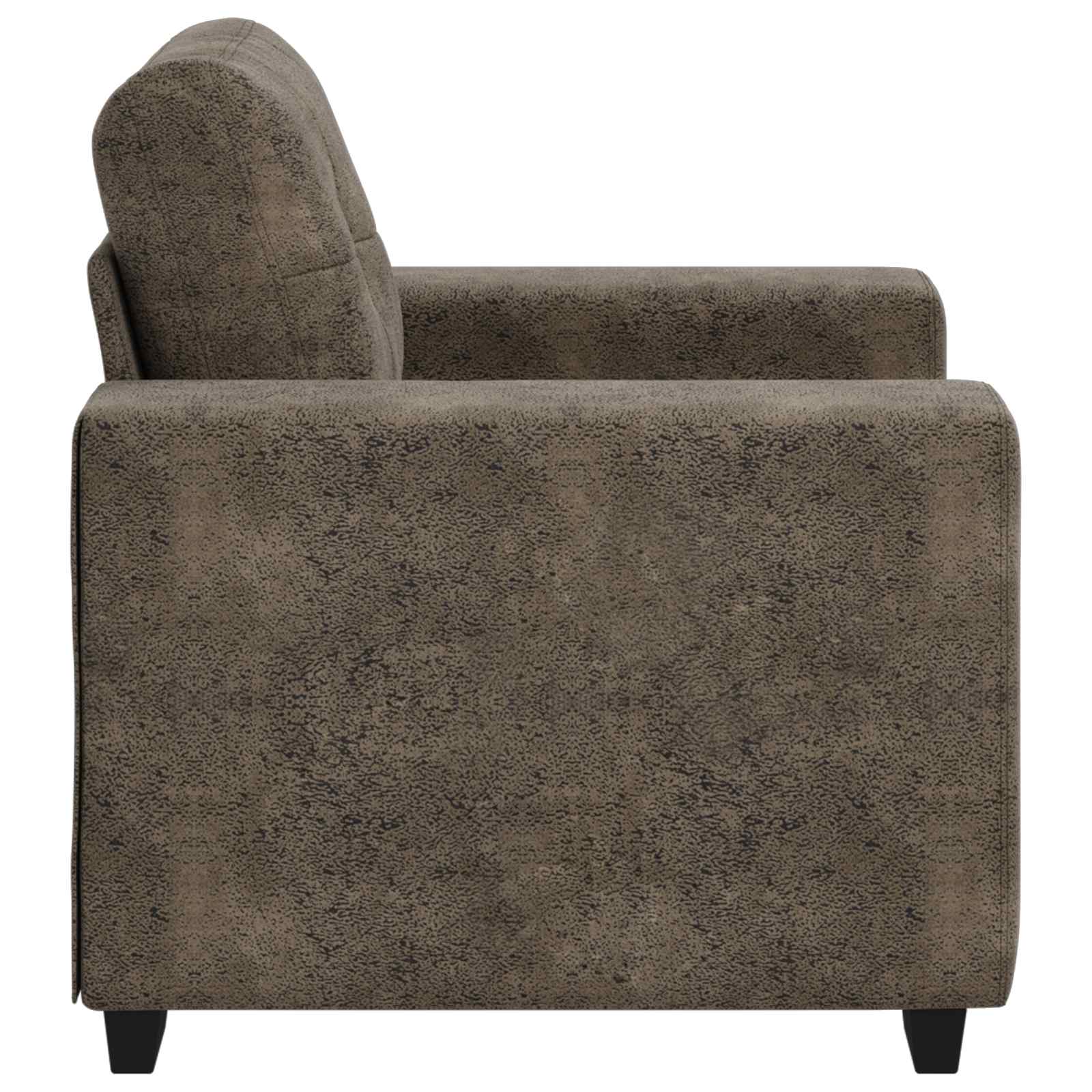 Sofa-Sessel Dunkelgrau 100 cm Kunstwildleder