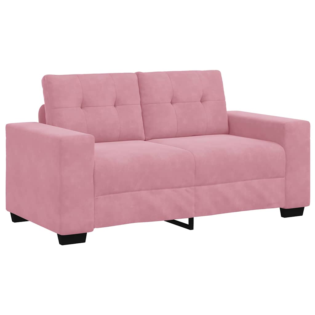 Zweisitzer-Sofa Rosa 160 cm Samt