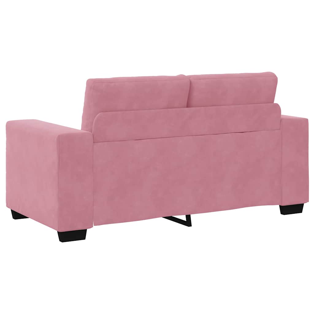 Zweisitzer-Sofa Rosa 160 cm Samt