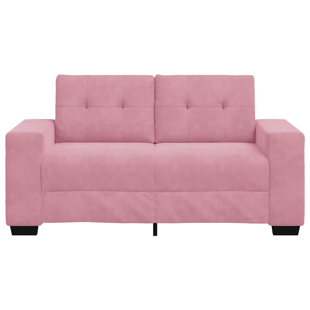 Zweisitzer-Sofa Rosa 160 cm Samt