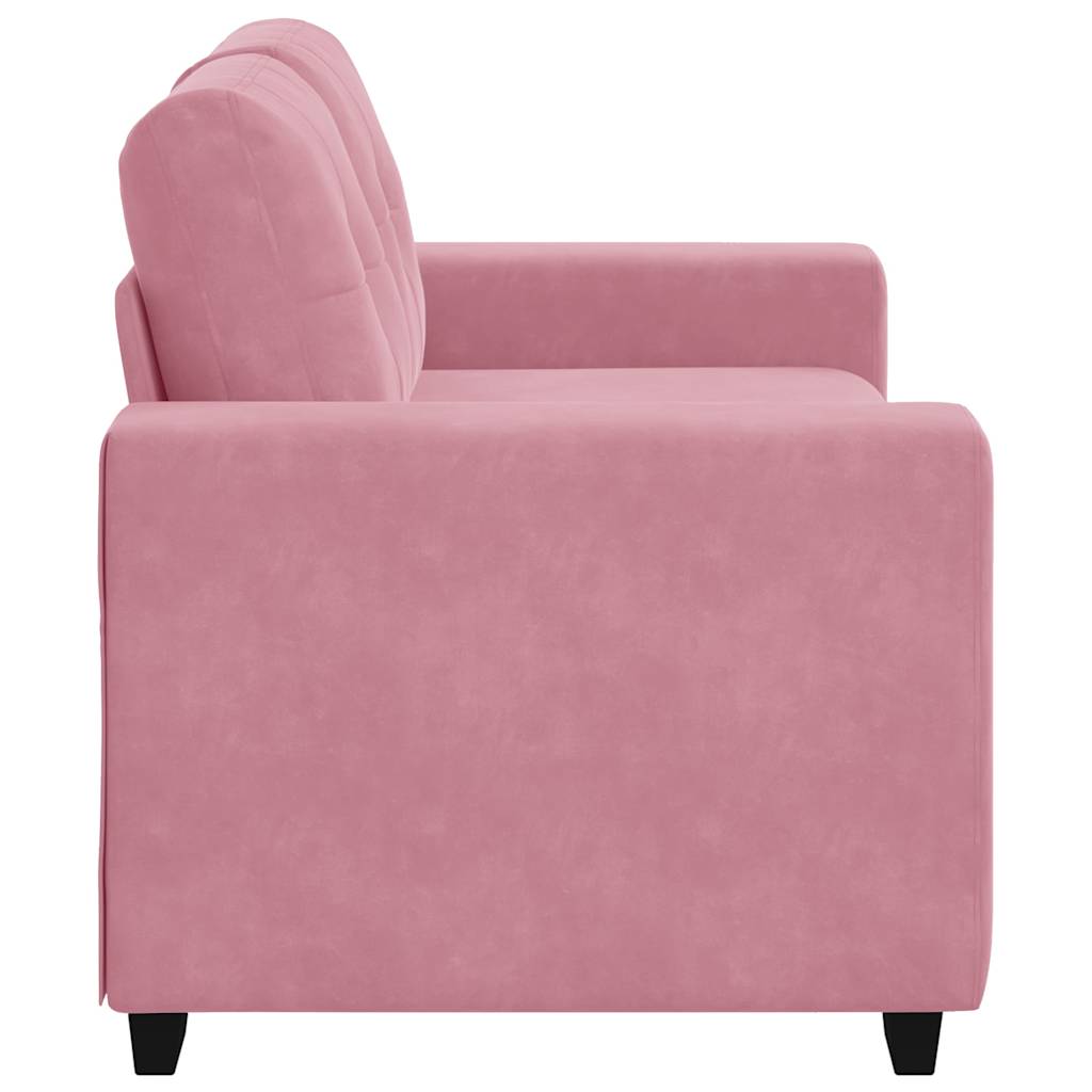 Zweisitzer-Sofa Rosa 160 cm Samt