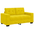 Zweisitzer-Sofa Gelb 160 cm Samt
