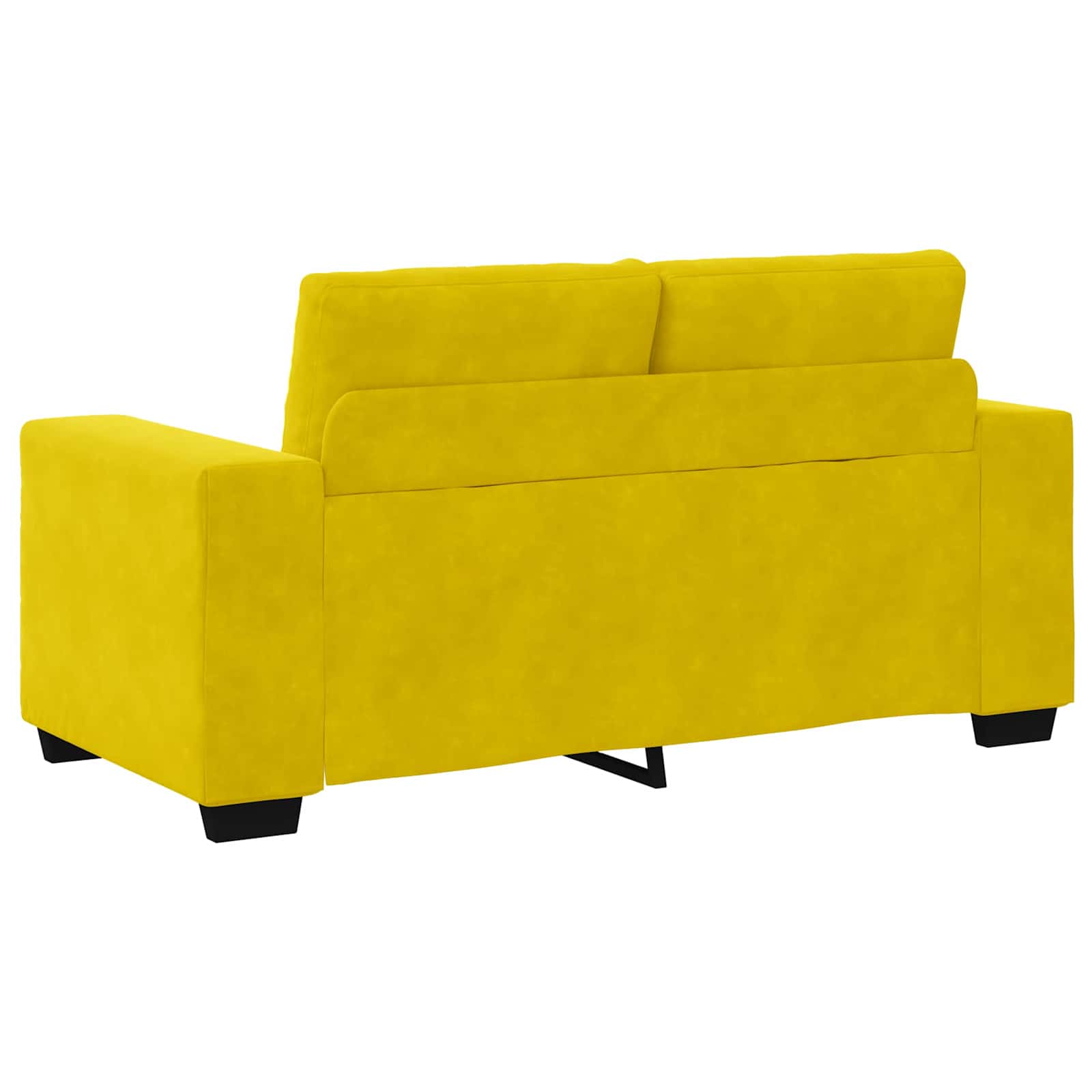 Zweisitzer-Sofa Gelb 160 cm Samt