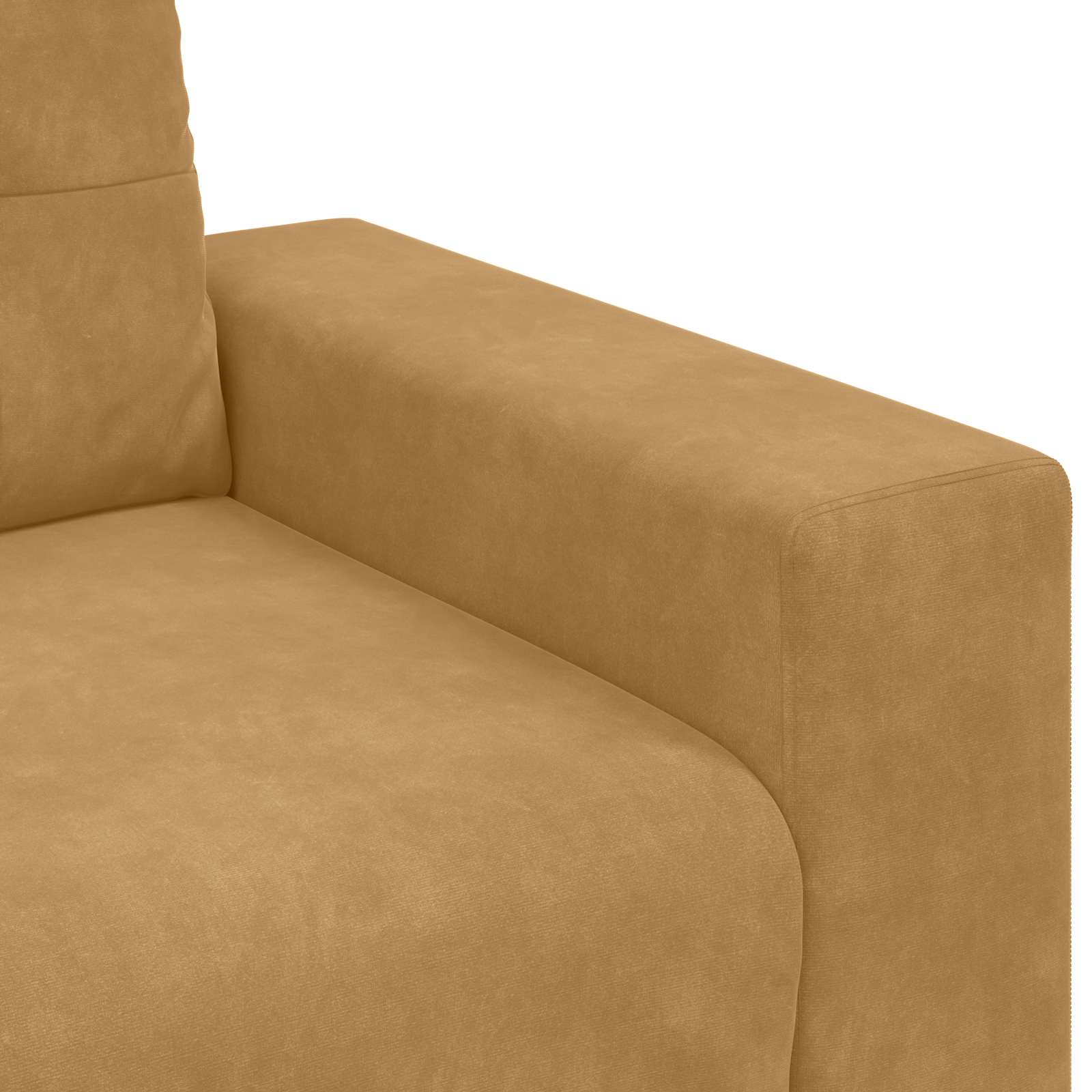 Zweisitzer-Sofa Braun 160 cm Samt