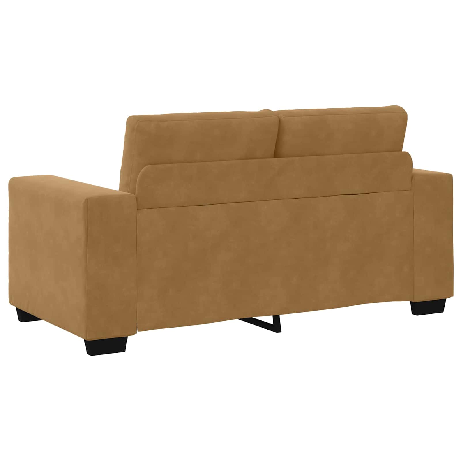 Zweisitzer-Sofa Braun 160 cm Samt
