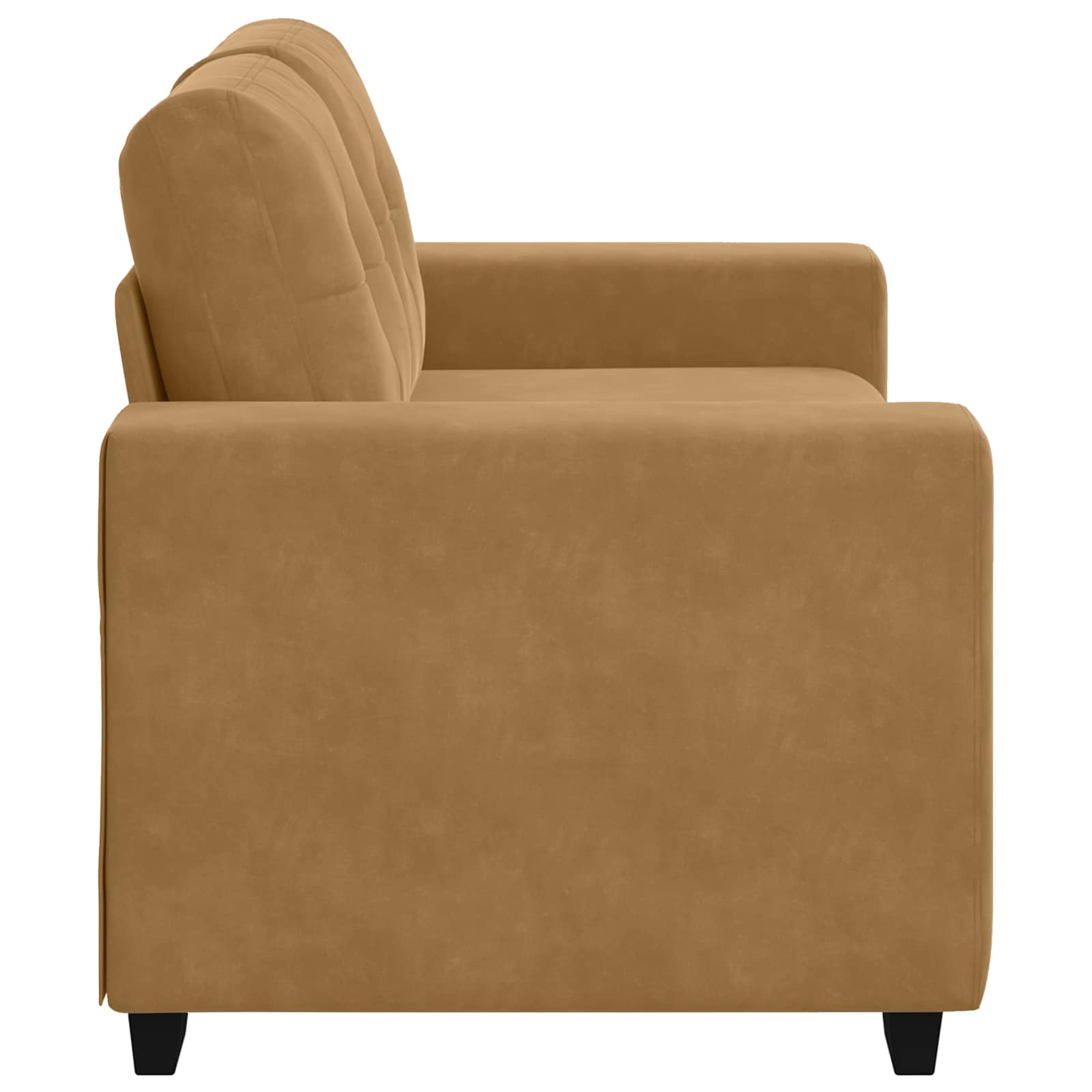 Zweisitzer-Sofa Braun 160 cm Samt