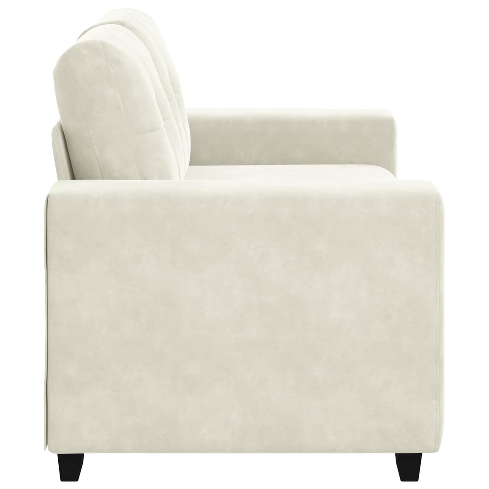 Zweisitzer-Sofa Creme 160 cm Samt