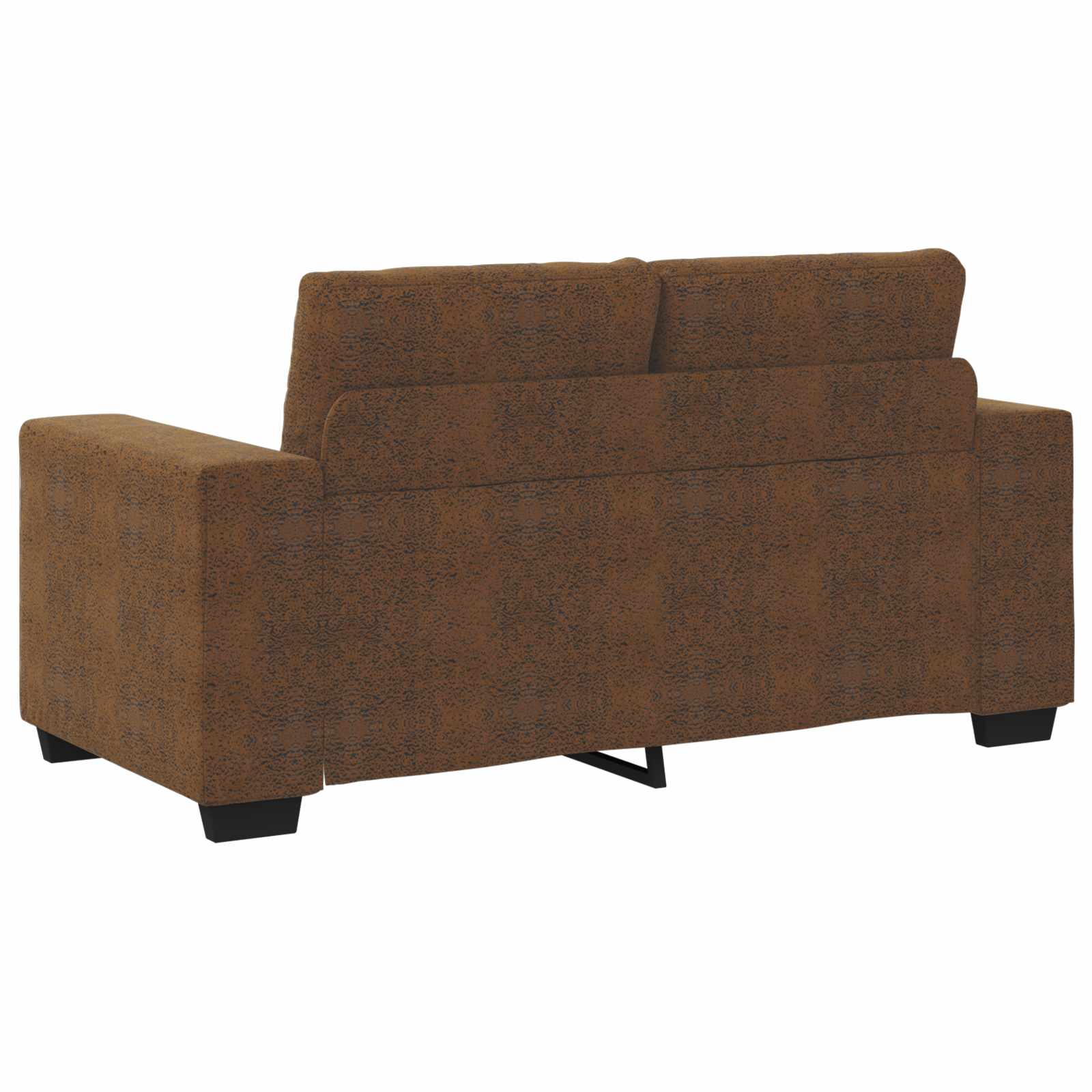 Zweisitzer-Sofa Braun 160 cm Kunstleder