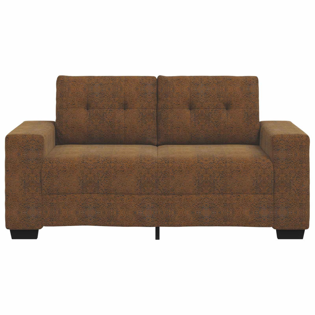 Zweisitzer-Sofa Braun 160 cm Kunstleder