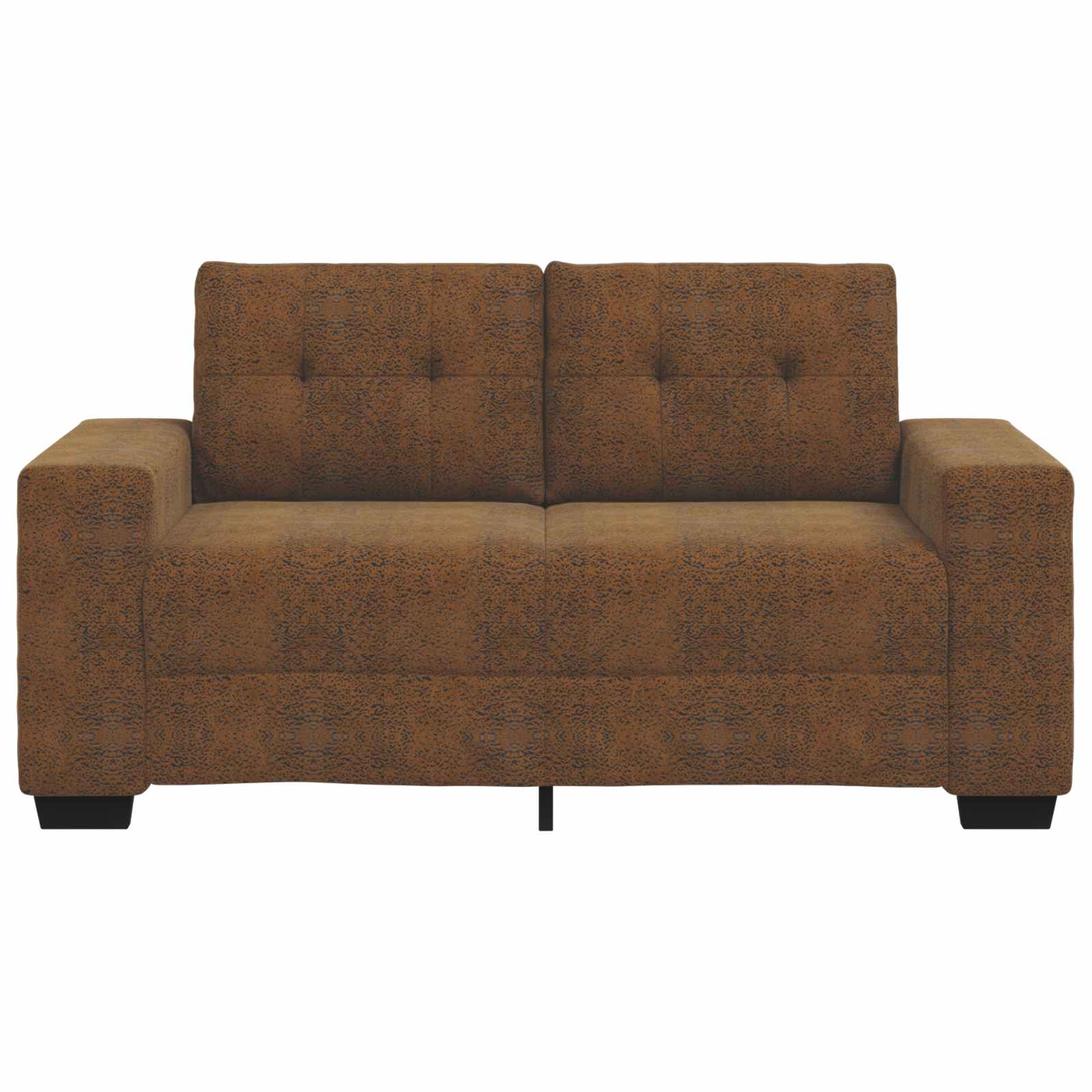 Zweisitzer-Sofa Braun 160 cm Kunstleder