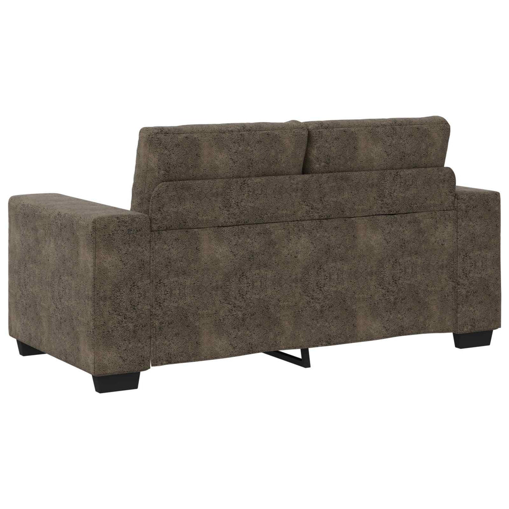 Liebesessel Dunkelgrau 160 cm Kunstwildleder
