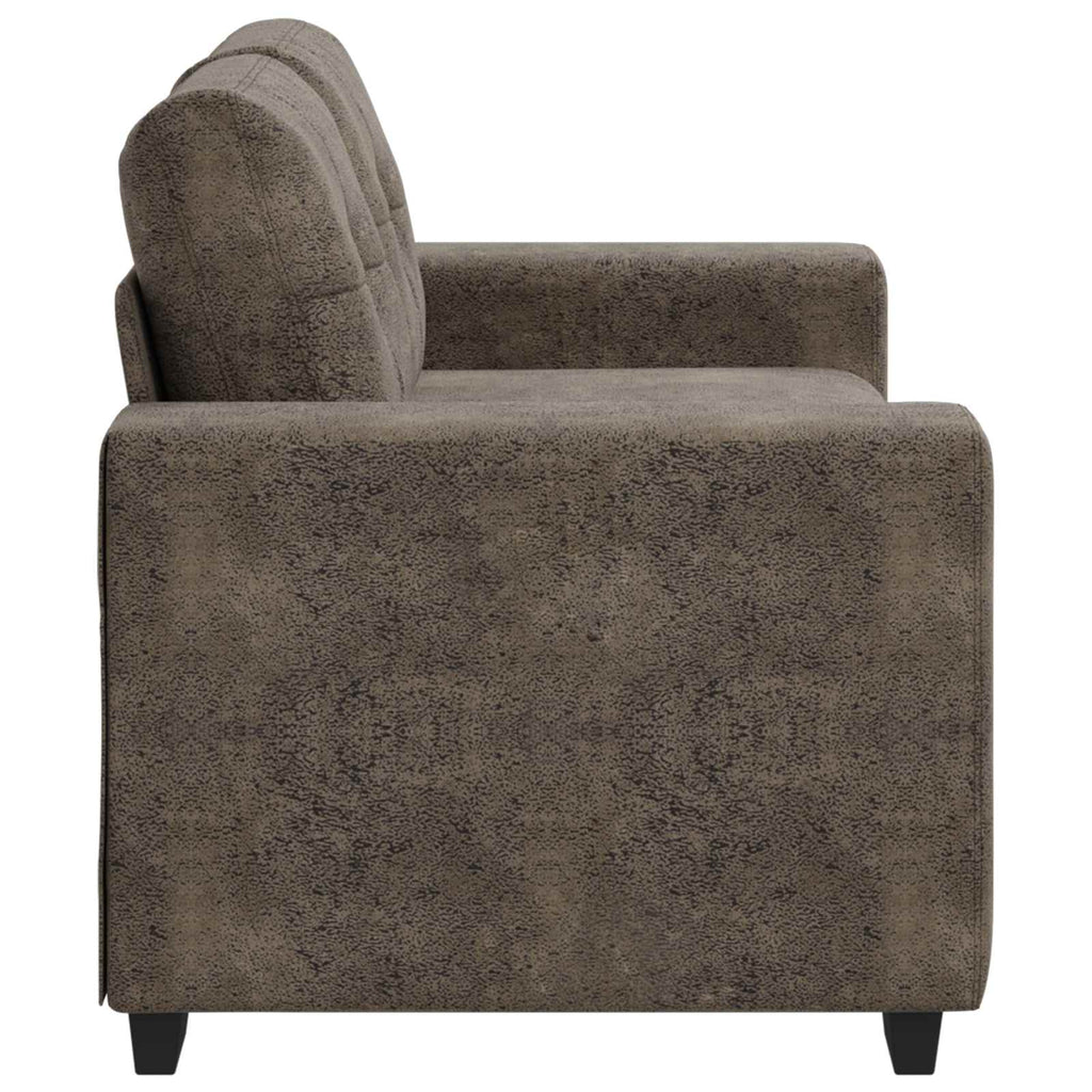Liebesessel Dunkelgrau 160 cm Kunstwildleder