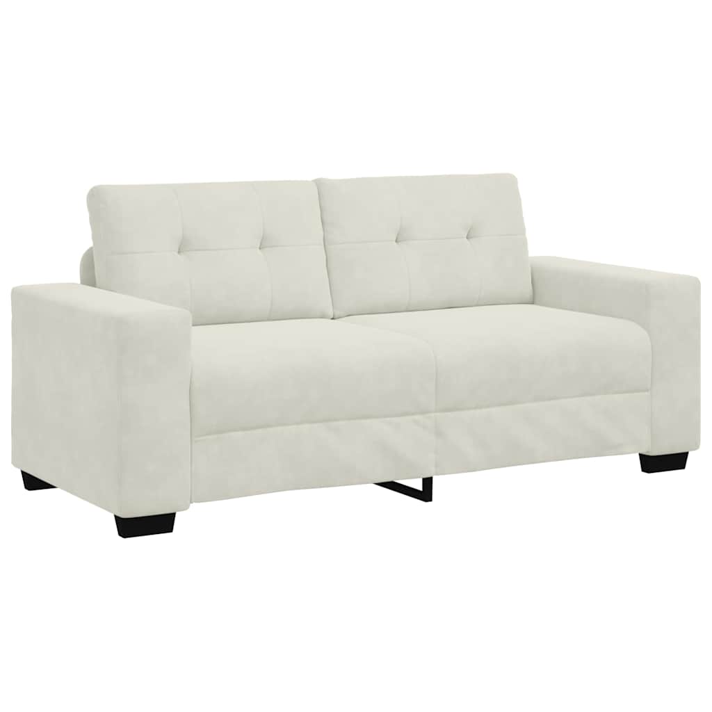 Zweisitzer-Sofa Creme 180x77x82 cm Samt