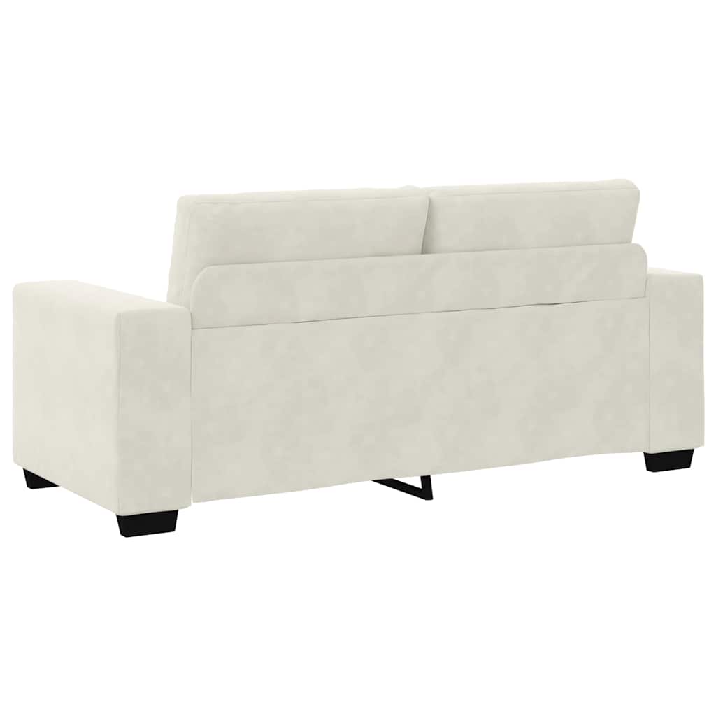 Zweisitzer-Sofa Creme 180x77x82 cm Samt