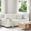 Zweisitzer-Sofa Creme 180x77x82 cm Samt