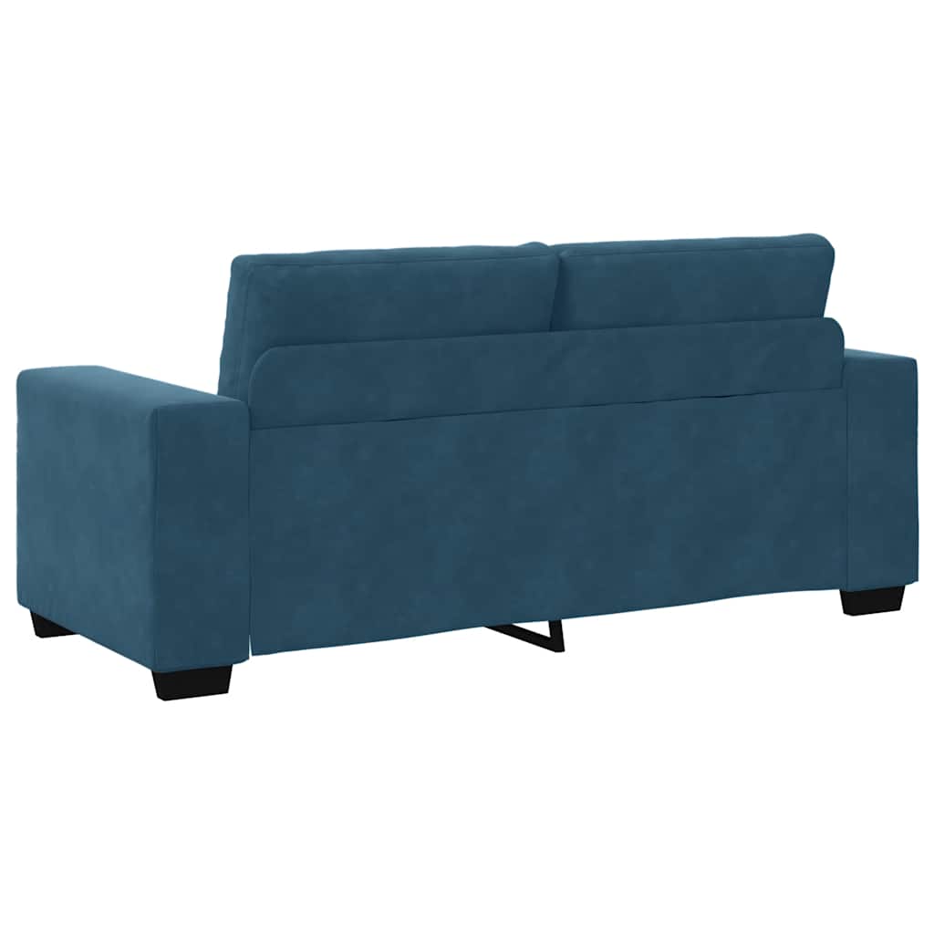Zweisitzer-Sofa Blau 180x77x82 cm Samt