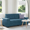 Zweisitzer-Sofa Blau 180x77x82 cm Samt