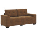 Zweisitzer-Sofa Braun 180 cm Kunstleder
