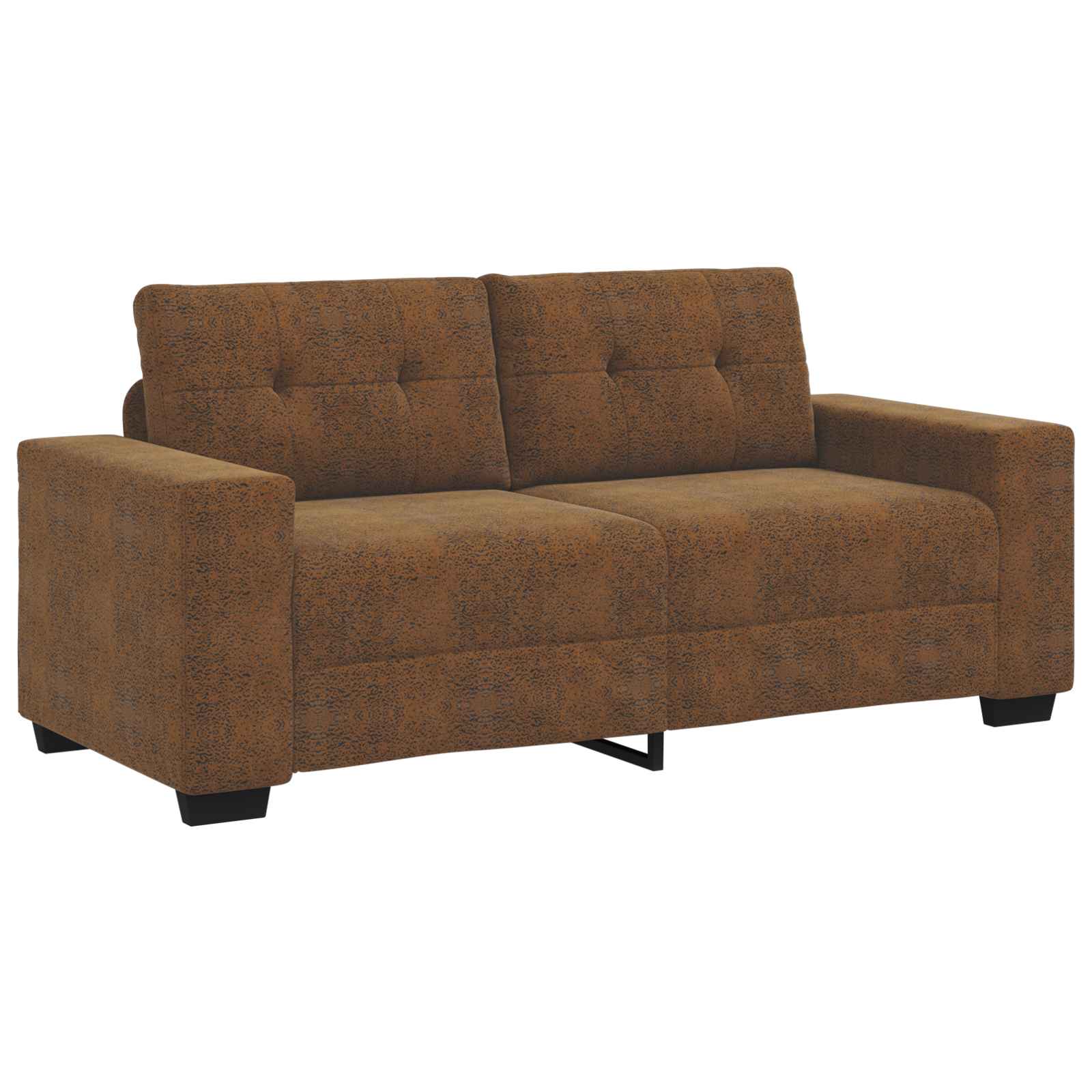Zweisitzer-Sofa Braun 180 cm Kunstleder