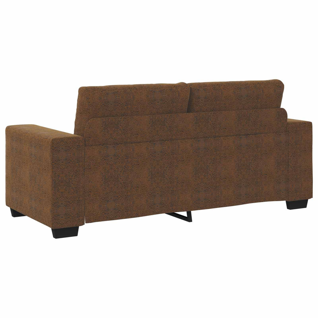 Zweisitzer-Sofa Braun 180 cm Kunstleder