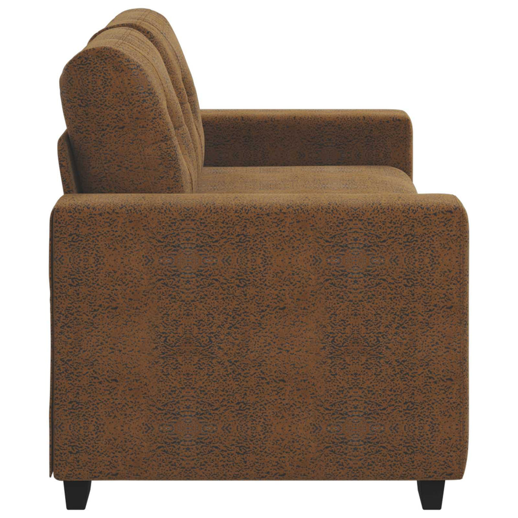 Zweisitzer-Sofa Braun 180 cm Kunstleder