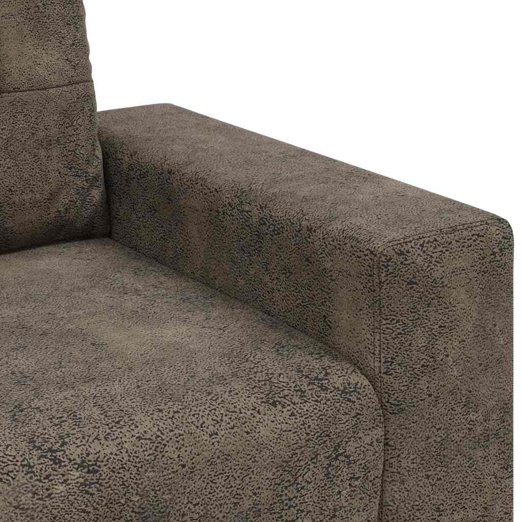 Zweisitzer-Sofa Dunkelgrau 180 cm Kunstleder