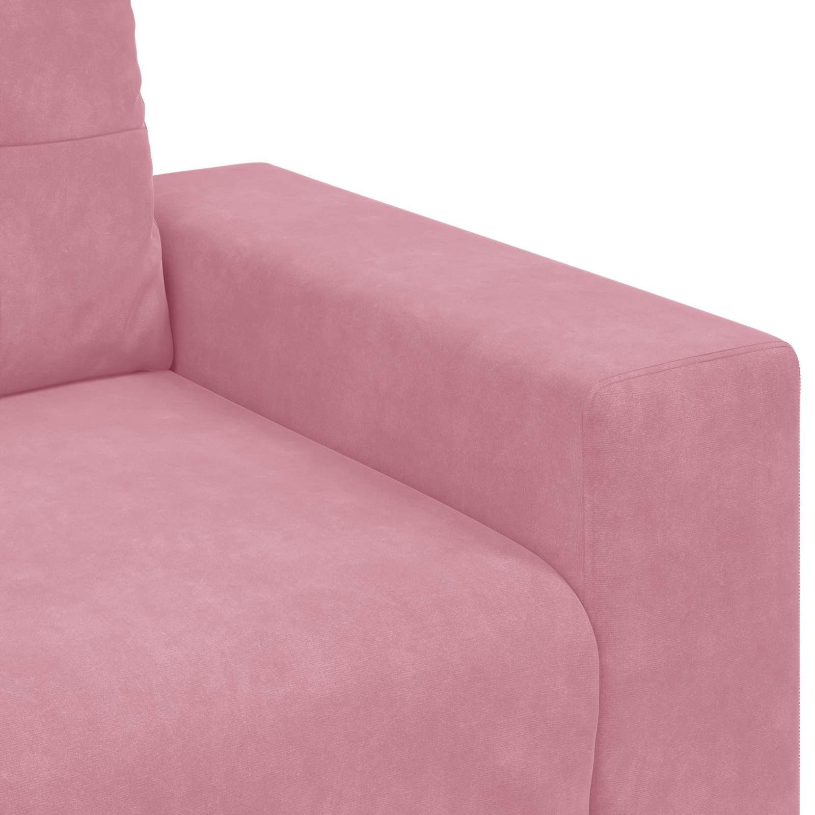 3-Sitzer-Sofa Rosa 220 cm Samt