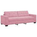 3-Sitzer-Sofa Rosa 220 cm Samt