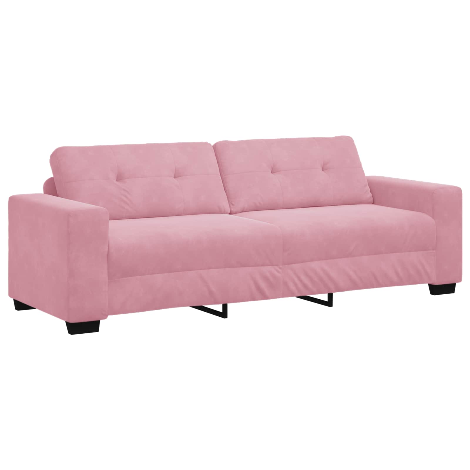 3-Sitzer-Sofa Rosa 220 cm Samt