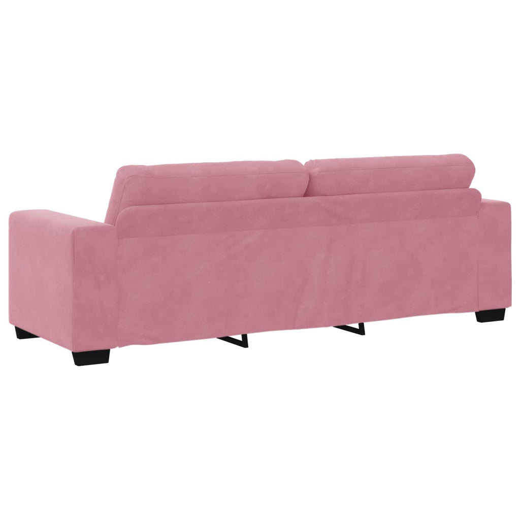 3-Sitzer-Sofa Rosa 220 cm Samt