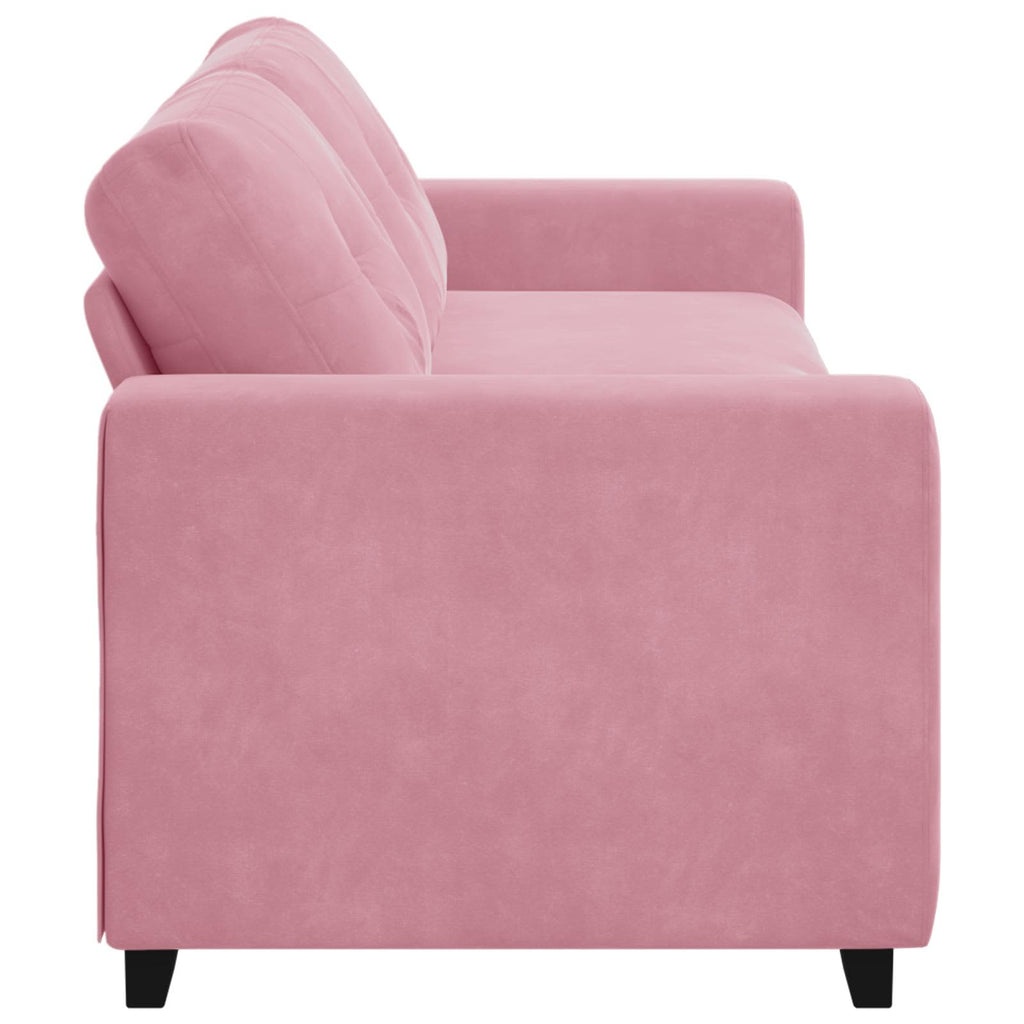 3-Sitzer-Sofa Rosa 220 cm Samt