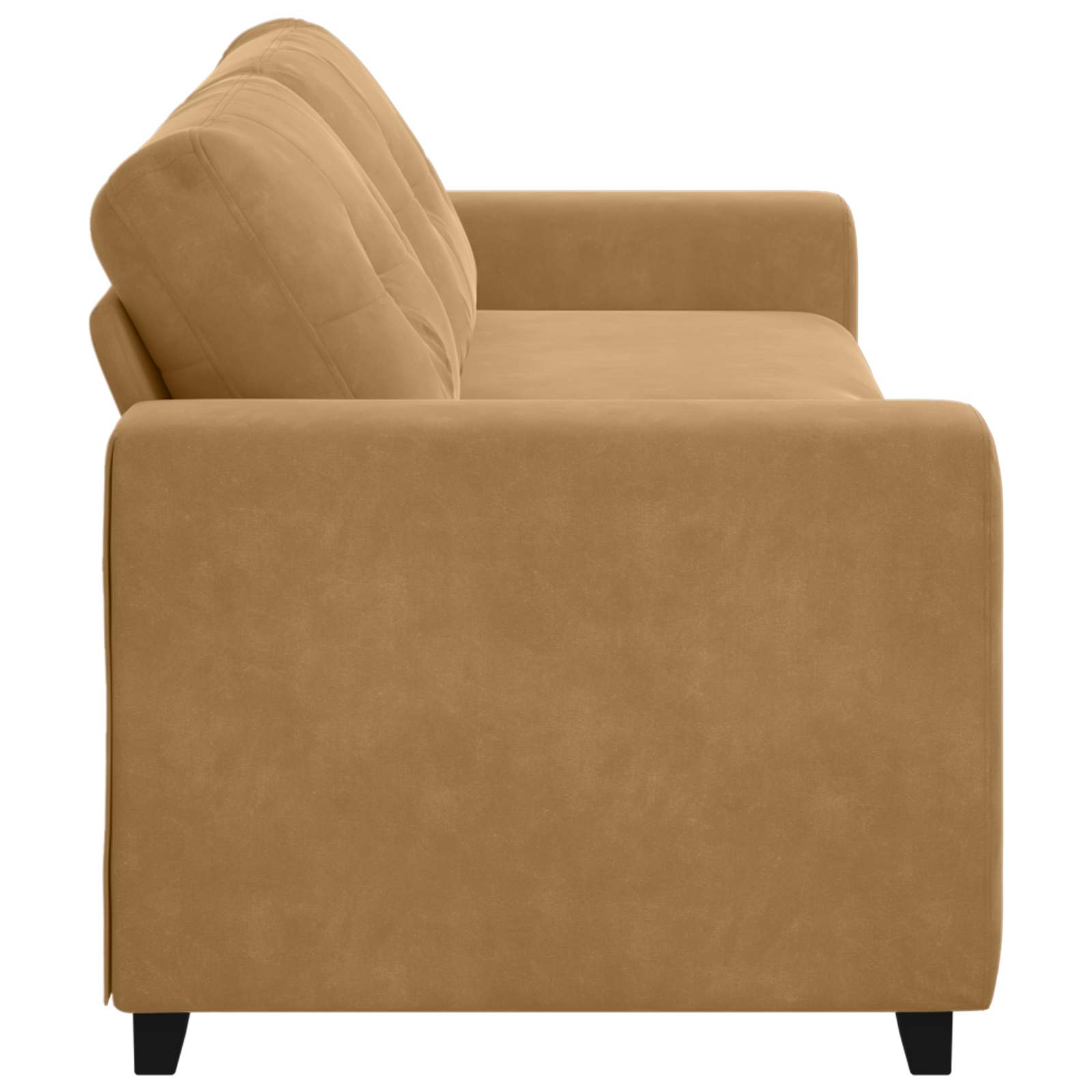 3-Sitzer-Sofa Braun 220 cm Samt