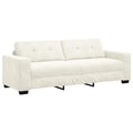 3-Sitzer-Sofa Creme 220 cm Samt