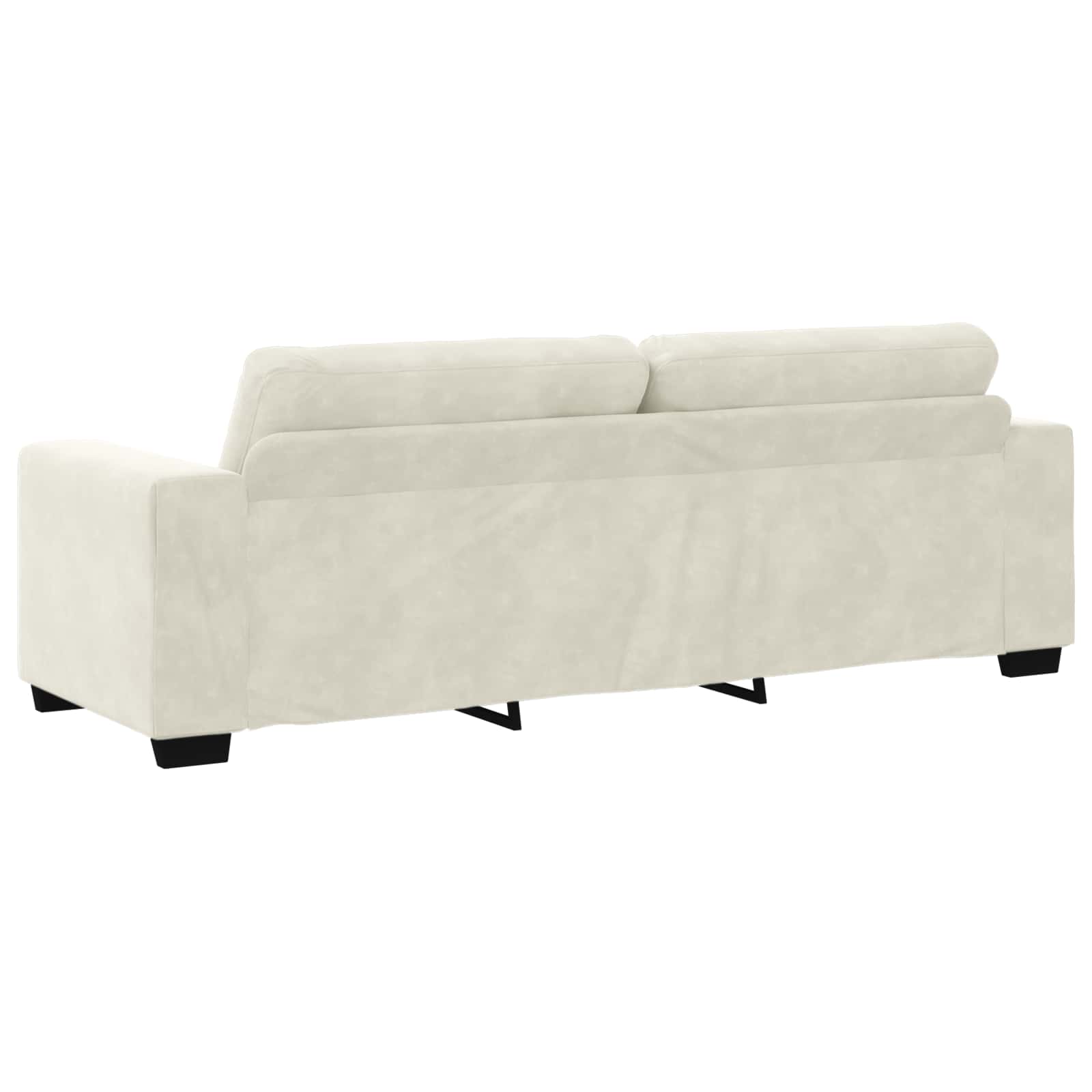 3-Sitzer-Sofa Creme 220 cm Samt
