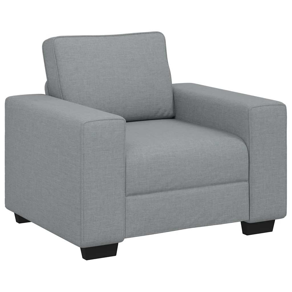 Sessel Hellgrau 100x77x82 cm Stoff