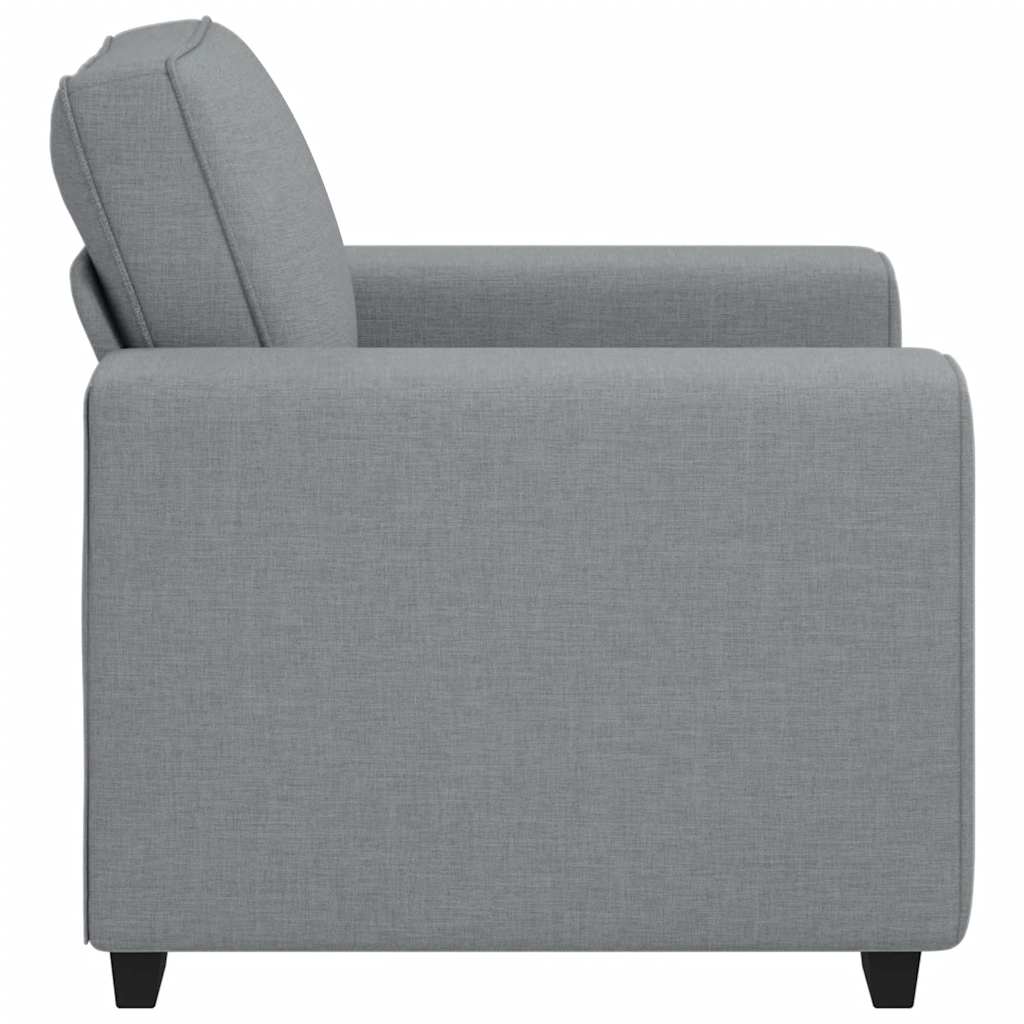 Sessel Hellgrau 100x77x82 cm Stoff