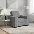 Sessel Hellgrau 100x77x82 cm Stoff