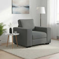 Sessel Dunkelgrau 100x77x82 cm Stoff